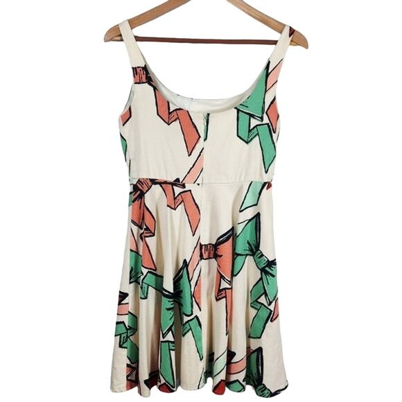 Judith March Bowtie Lined Tank Style Dress Size Small - Picture 4 of 7